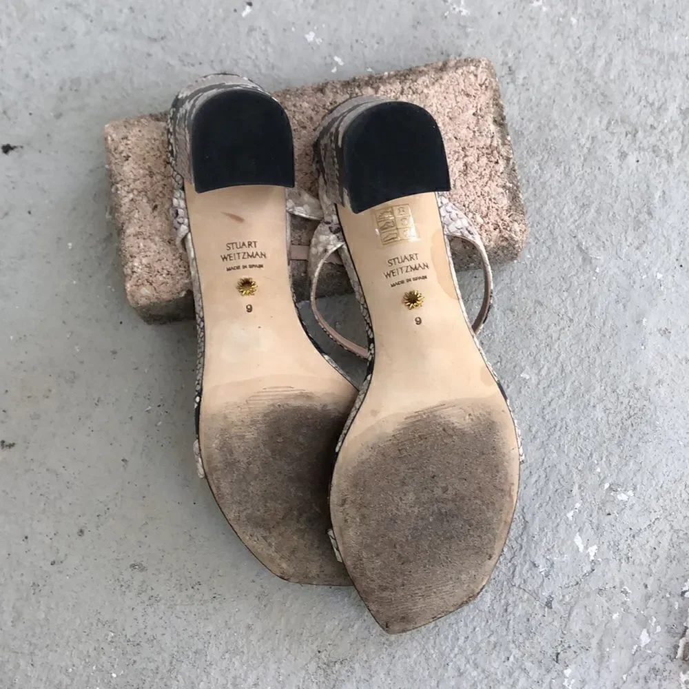 Stuart Weitzman Aleena block sandals